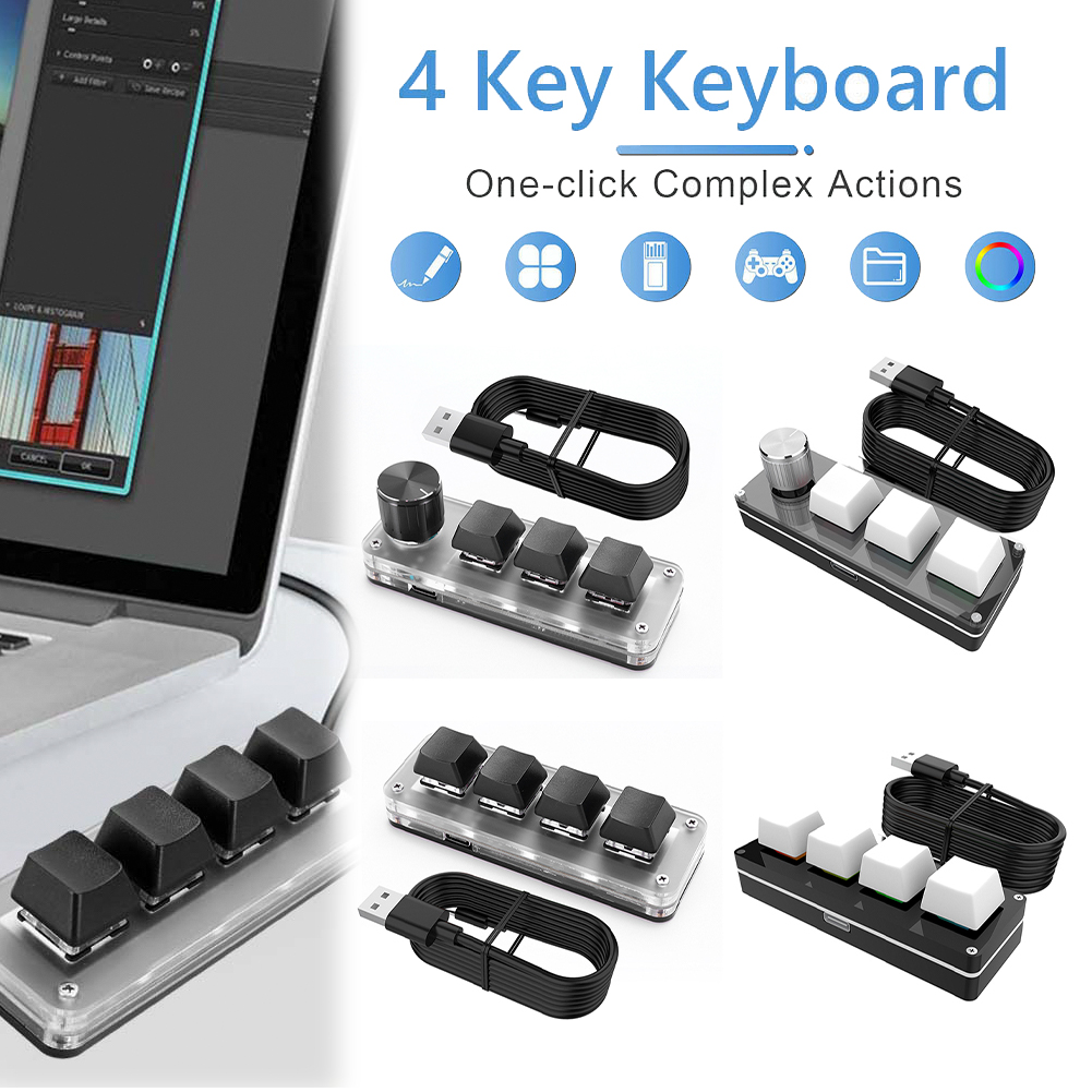 Gaming Keyboard 1 Hand - لوحة مفاتيح ألعاب ميكانيكية سلكية USB