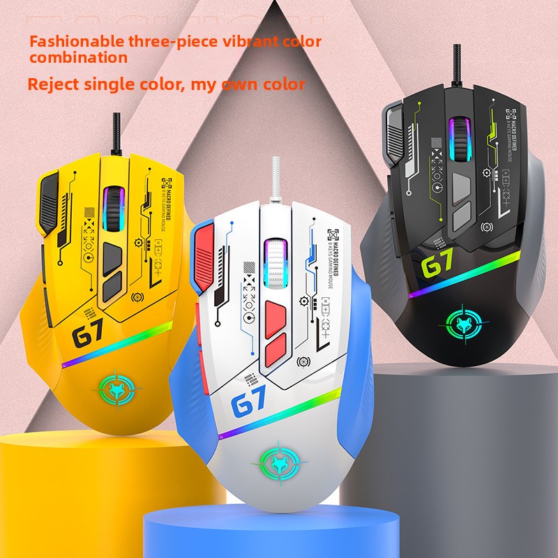 Gaming Keyboard 1 Hand - فأرة ألعاب سلكية G6 بدقة 128000
