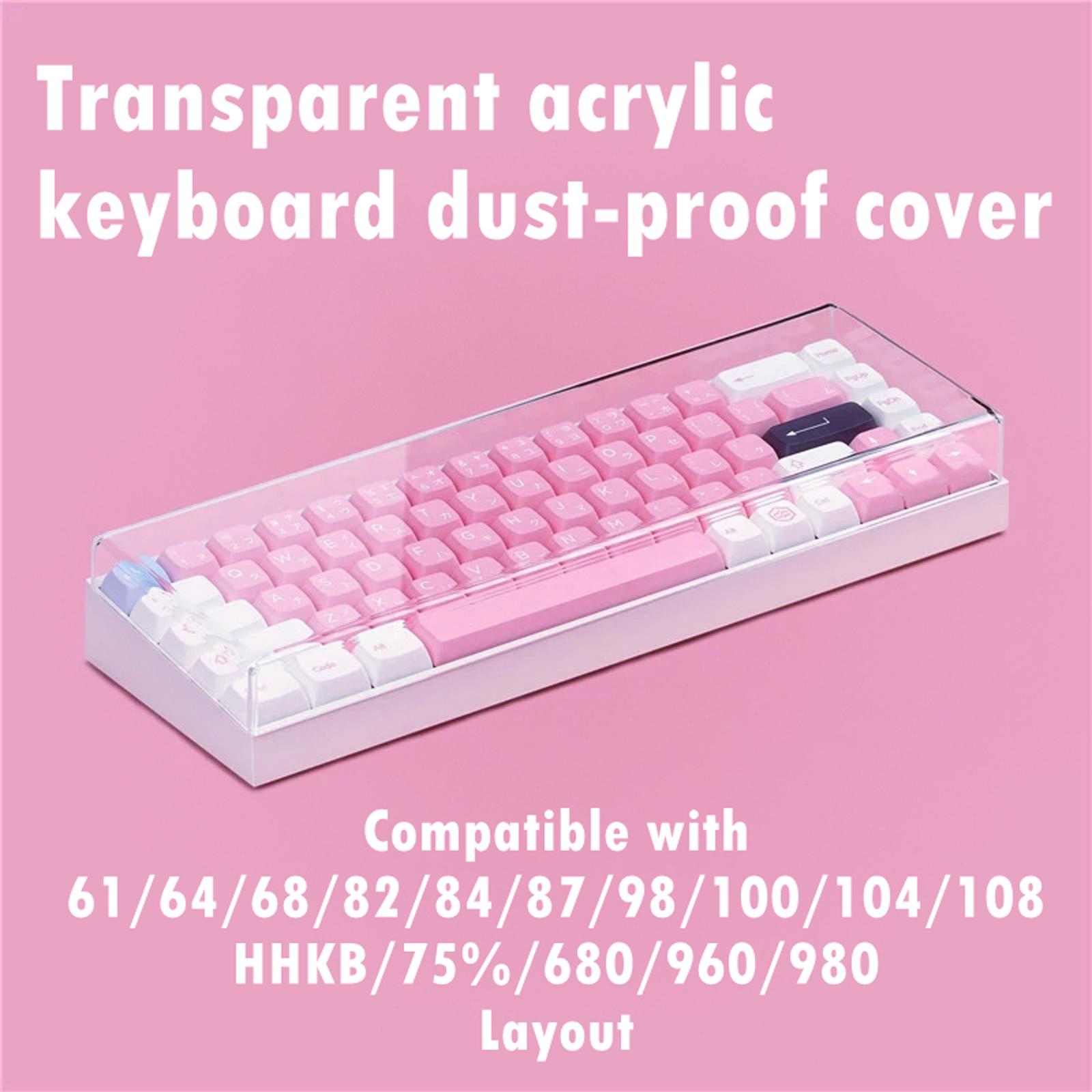 Keyboard Gaming Transparent - 108 مفاتيح غطاء غبار لوحة المفاتيح
