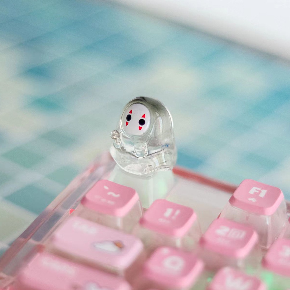 Keyboard Gaming Transparent - كارتون الهالوين الخلفية واضحة Keycap غطاء