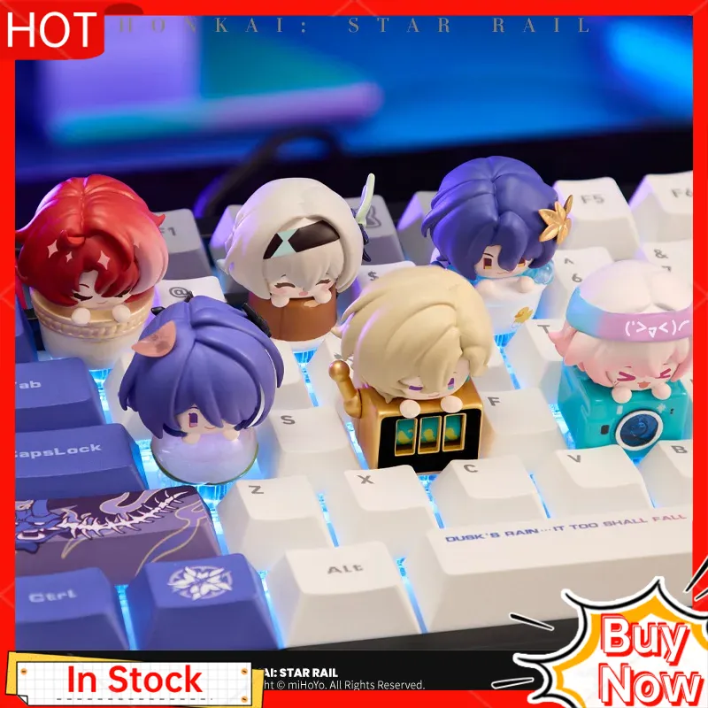 Gaming Keyboard Ergo - Mihoyo Honkai Star Rail أنيمي الشكل