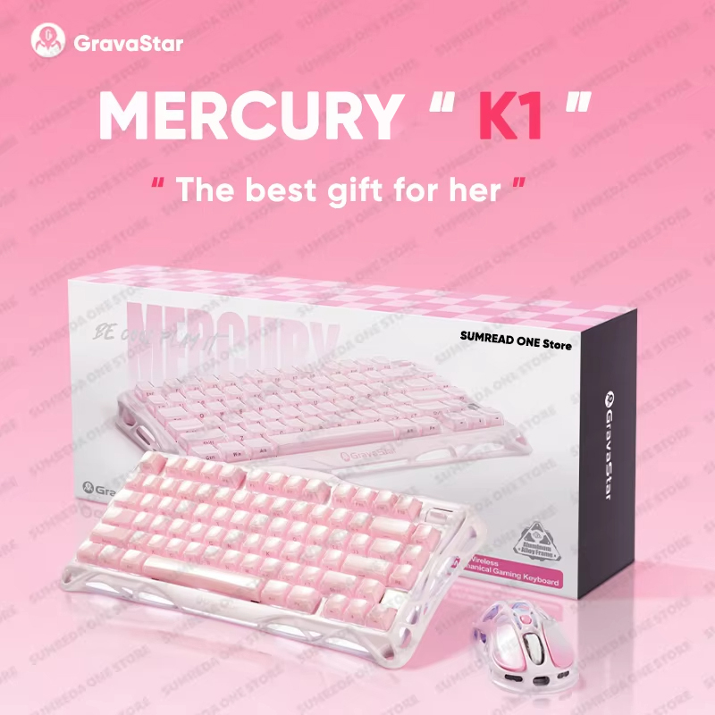 Keyboard Gaming Transparent - لوحة مفاتيح ميكانيكية للألعاب اللاسلكية Grava