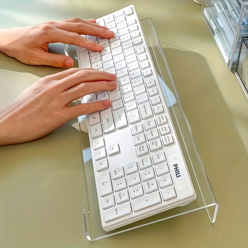 Keyboard Gaming Transparent - حامل لوحة مفاتيح أكريليك، منظم سطح