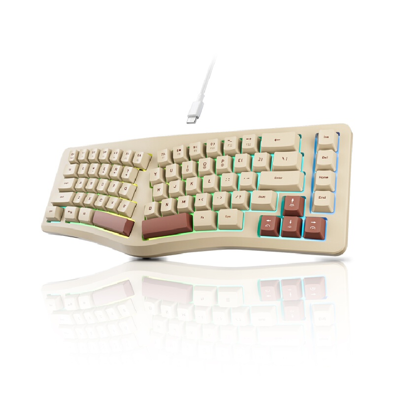 Gaming Keyboard Not Typing - لوحة مفاتيح الألعاب A86، مزودة بإضاءة
