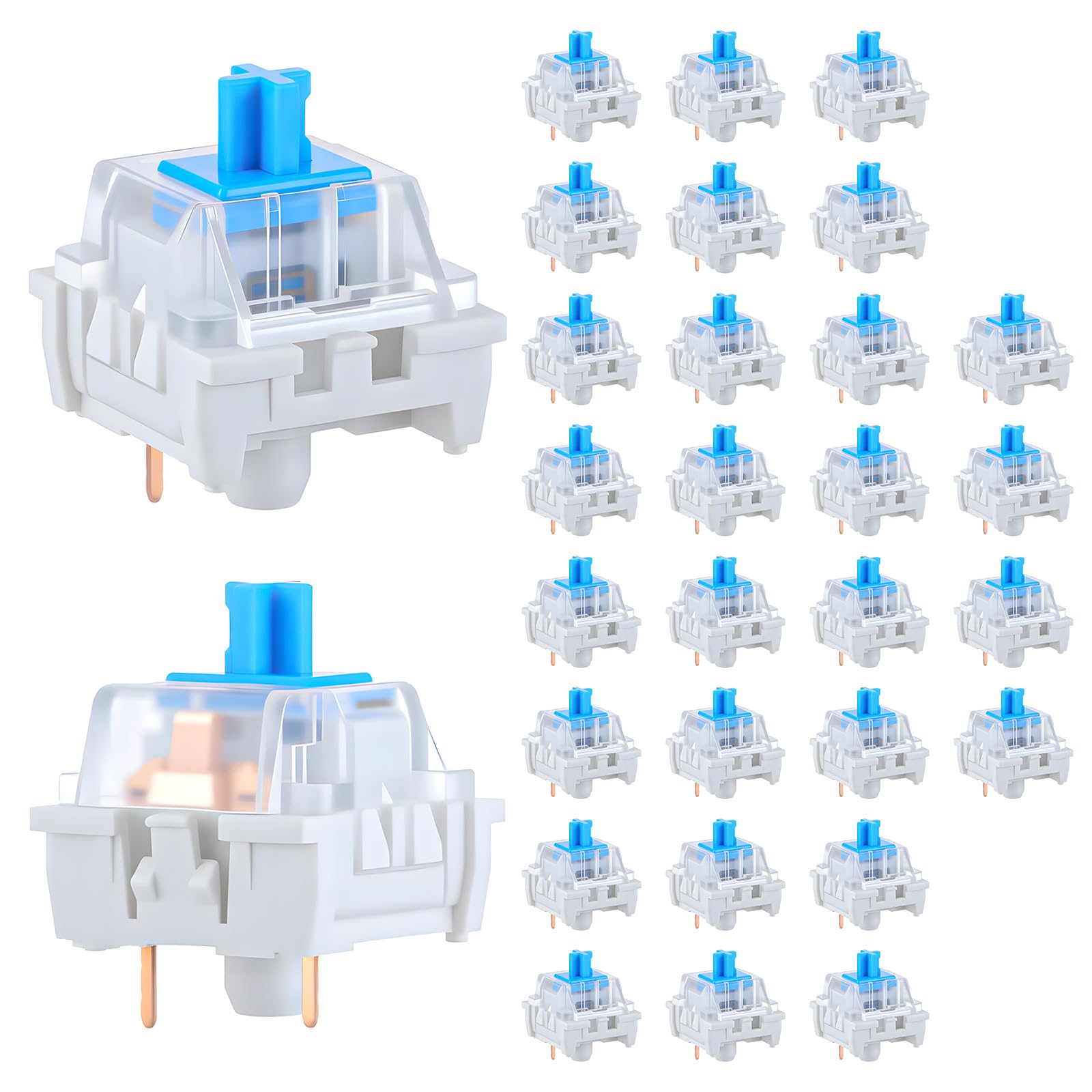 Gaming Keyboard Blue Switches - 30 قطعة من مفاتيح لوحة المفاتيح