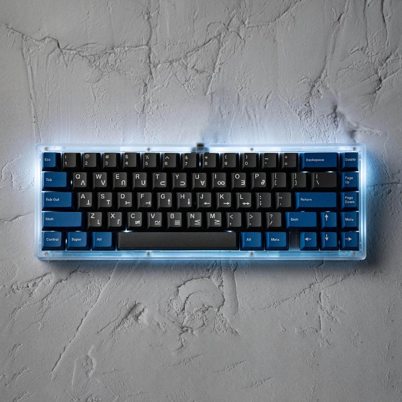 Keyboard Gaming Transparent - طقم لوحة مفاتيح سلكية أحادية الوضع