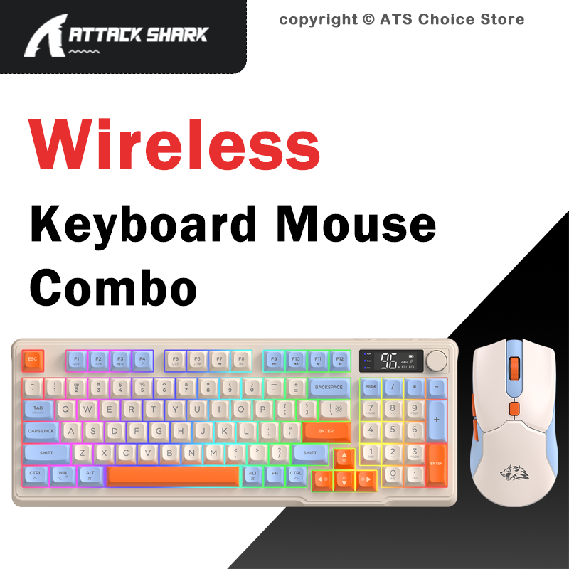 Gaming Keyboard Bundle - مجموعة لوحة مفاتيح وماوس لاسلكية FREEWOLF