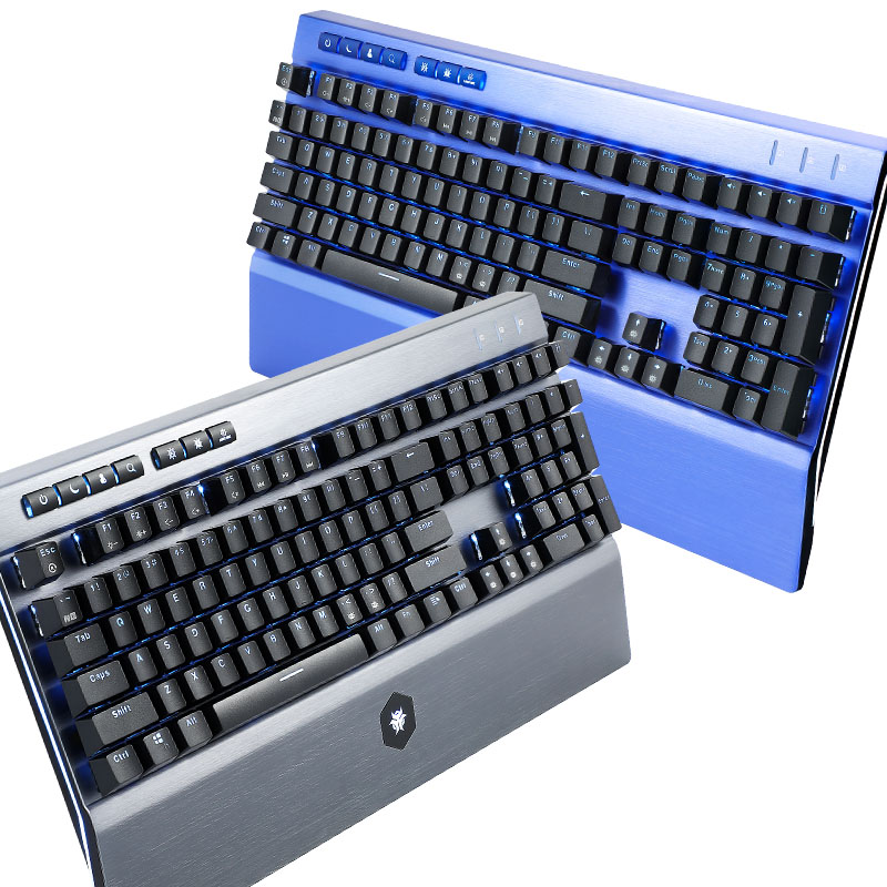 Gaming Keyboard Blue Switches - لوحة مفاتيح الألعاب HEXGEARS GK739 ذات