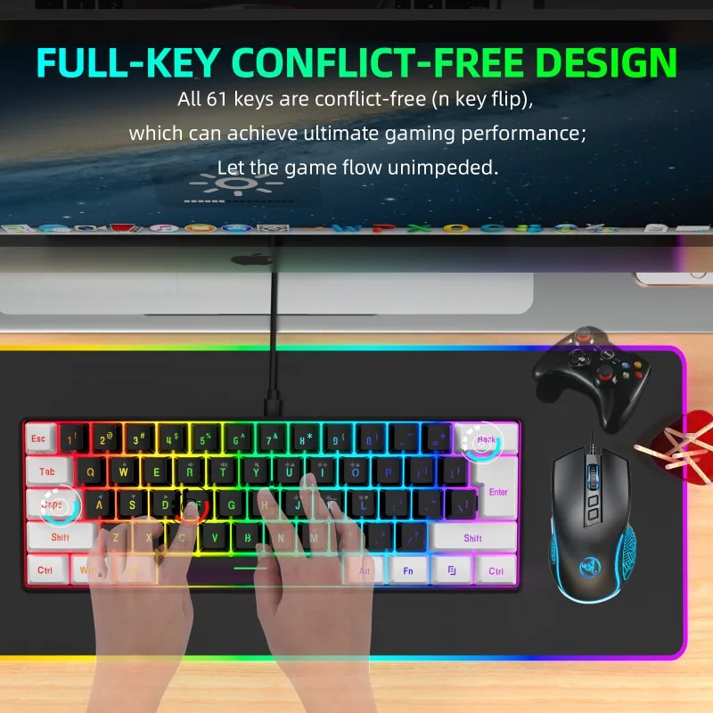 طقم لوحة مفاتيح وماوس للألعاب  - مراجعة Gaming Keyboard Bundle وسعره