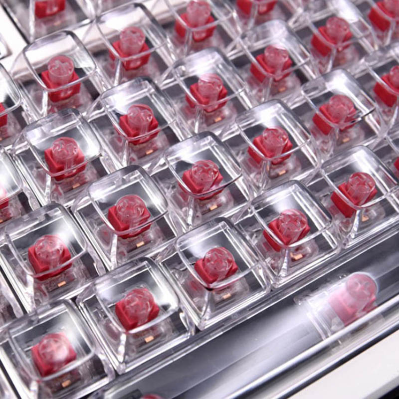 132 مفتاحًا شفافًا من الكريستا - مراجعة Keyboard Gaming Transparent وسعره