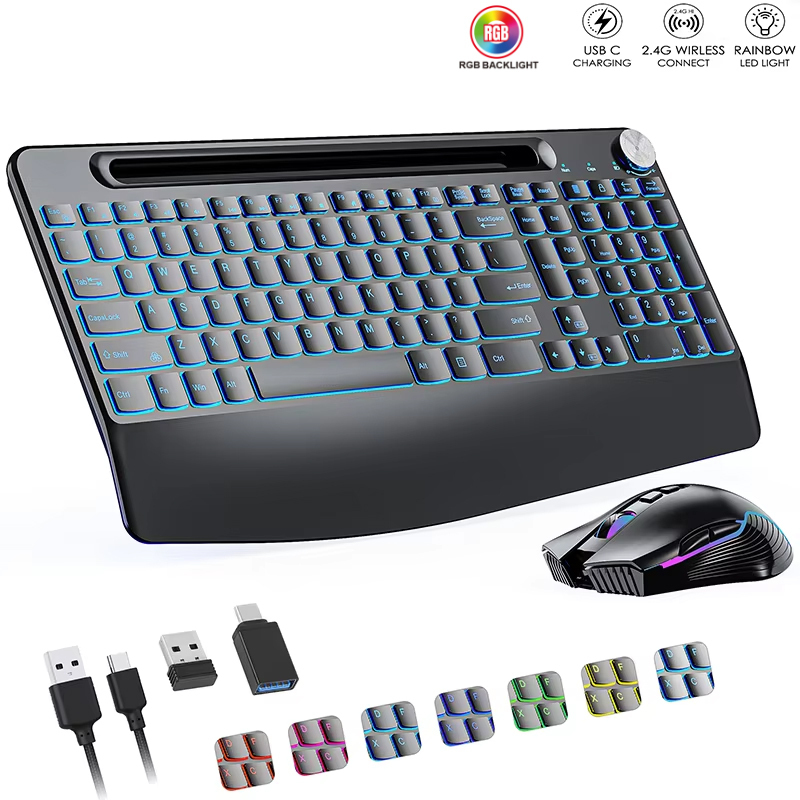 مجموعة ماوس لوحة مفاتيح لاسلكي - مراجعة Gaming Keyboard Types وسعره