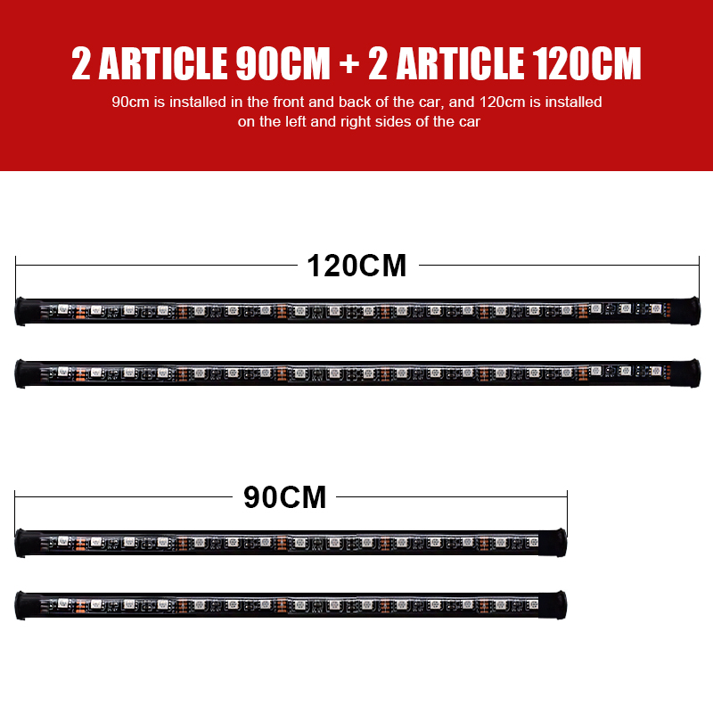 أضواء LED تحت السيارة Underglo - مراجعة Rgb Underglow Strip وسعره