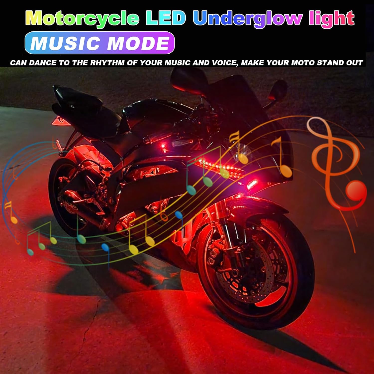 مجموعة إضاءة LED للدراجات النا - مراجعة Rgb Underglow Strip وسعره