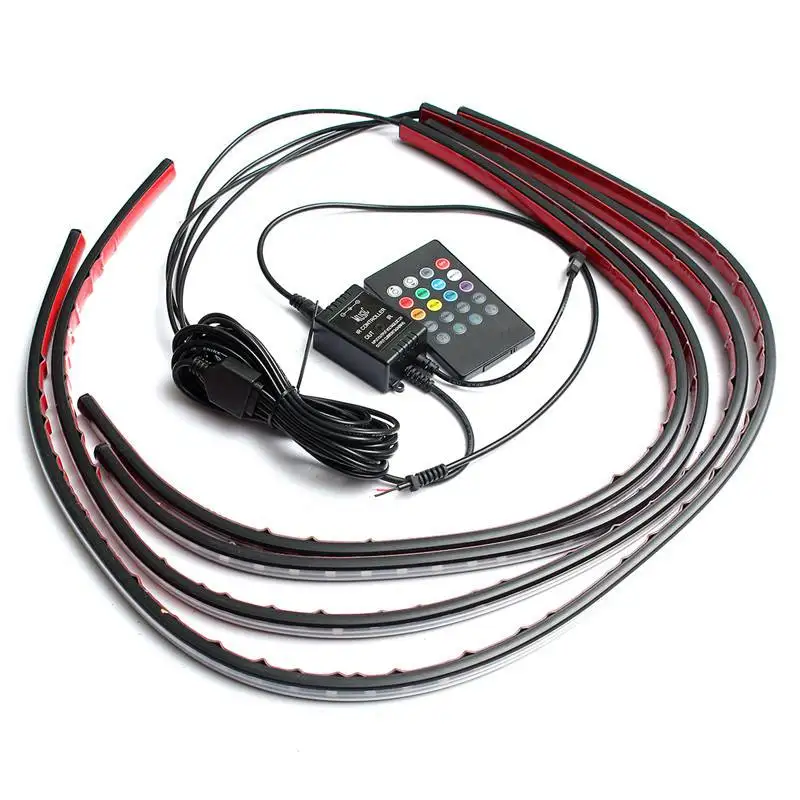 4x مقاوم للماء RGB 5050 SMD شر - مراجعة Rgb Underglow Strip وسعره