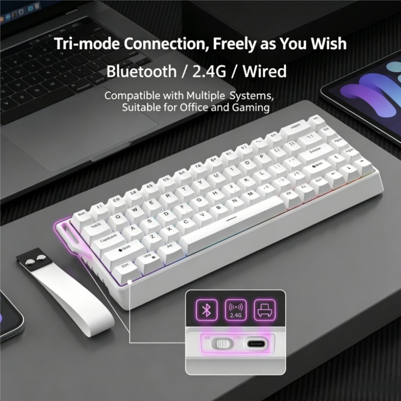 لوحة مفاتيح ميكانيكية لاسلكية  - مراجعة Gaming Keyboard Blue Switches وسعره