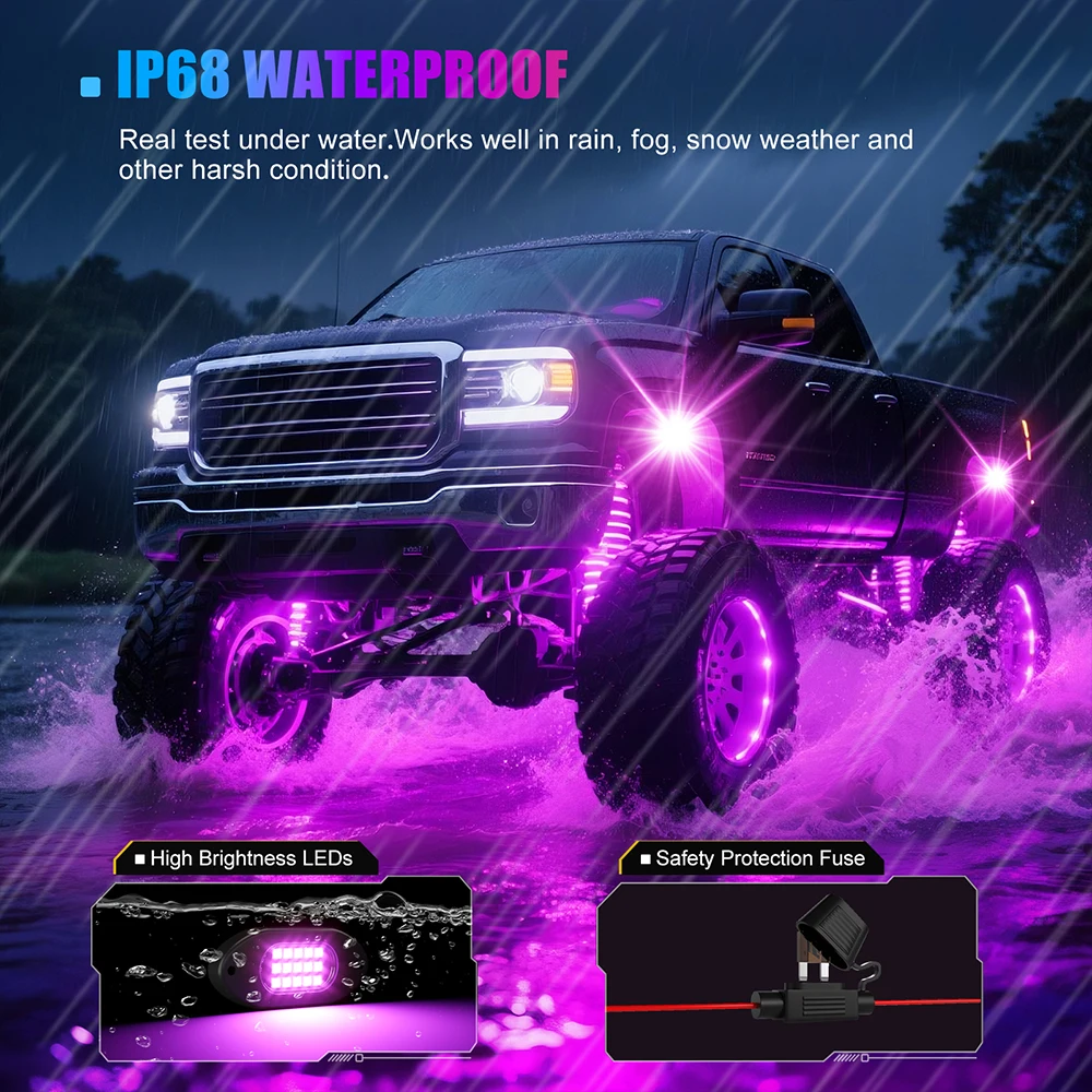 سيمفوني LED سيارة Underglow شر - مراجعة Rgb Underglow Strip وسعره