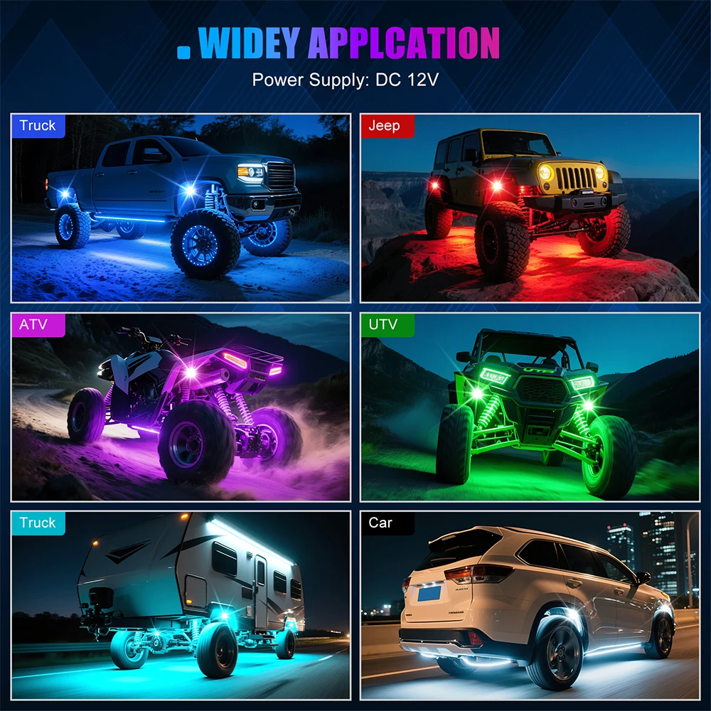 سيمفوني LED سيارة Underglow شر - مراجعة Rgb Underglow Strip وسعره