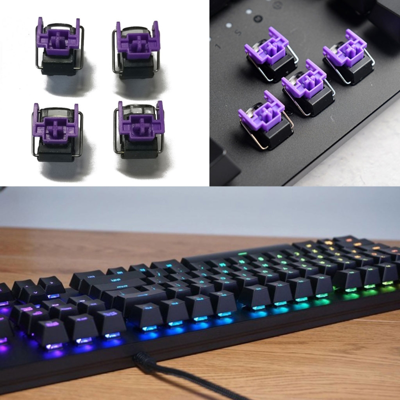 الماسح الأرجواني مفاتيح البصري - مراجعة Gaming Keyboard Ergo وسعره