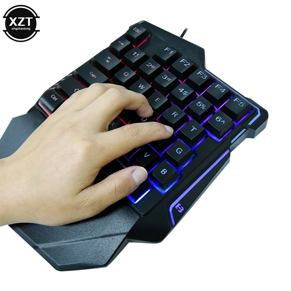 لوحة مفاتيح USB بيد واحدة للأل - مراجعة Gaming Keyboard 1 Hand وسعره