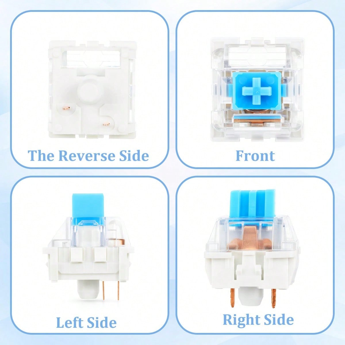 100 مفتاح أزرق عملي، قابل للتب - مراجعة Gaming Keyboard Blue Switches وسعره