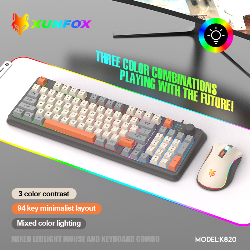 K820 USB السلكية لعبة لوحة الم - مراجعة Gaming Keyboard Bundle وسعره