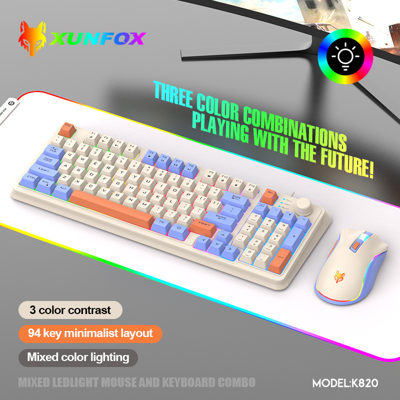 K820 USB السلكية لعبة لوحة الم - مراجعة Gaming Keyboard Bundle وسعره