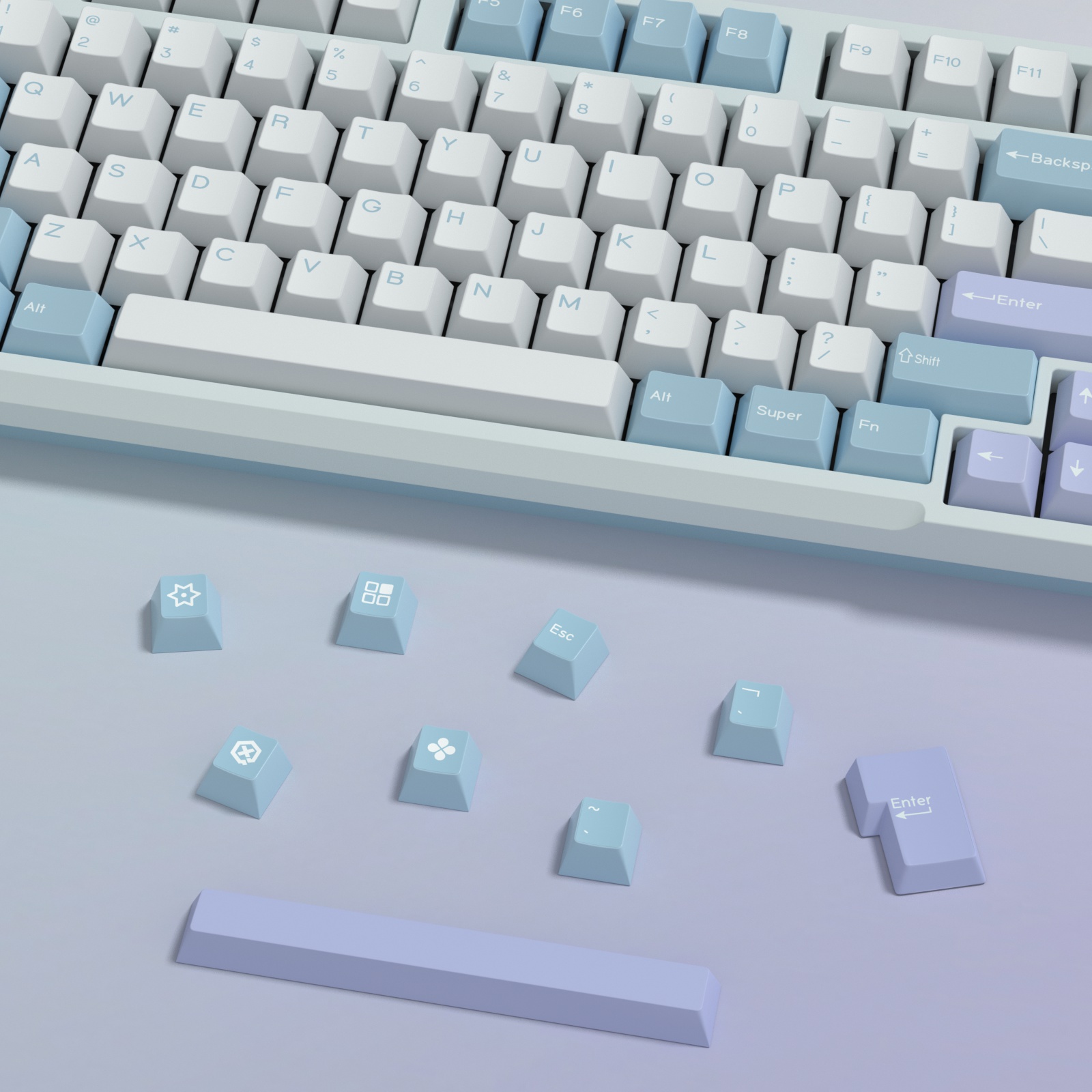 KBDiy GMK الوهم Keycap الكرز ا - مراجعة Gaming Keyboard Bundle وسعره