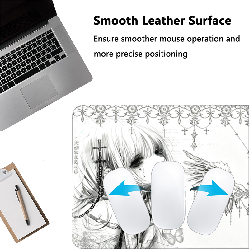 لوحة ماوس جلدية سوداء وبيضاء ب - مراجعة Gaming Keyboard And Mouse Pad وسعره