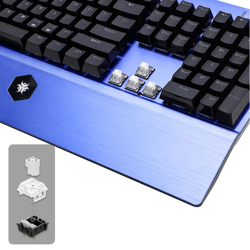 لوحة مفاتيح الألعاب HEXGEARS G - مراجعة Gaming Keyboard Blue Switches وسعره