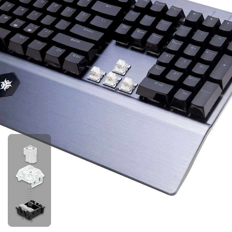 لوحة مفاتيح الألعاب HEXGEARS G - مراجعة Gaming Keyboard Blue Switches وسعره