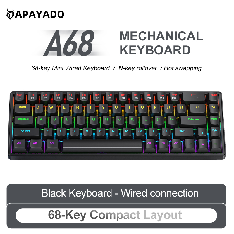لوحة مفاتيح ميكانيكية سلكية AP - مراجعة Gaming Keyboard Bundle وسعره