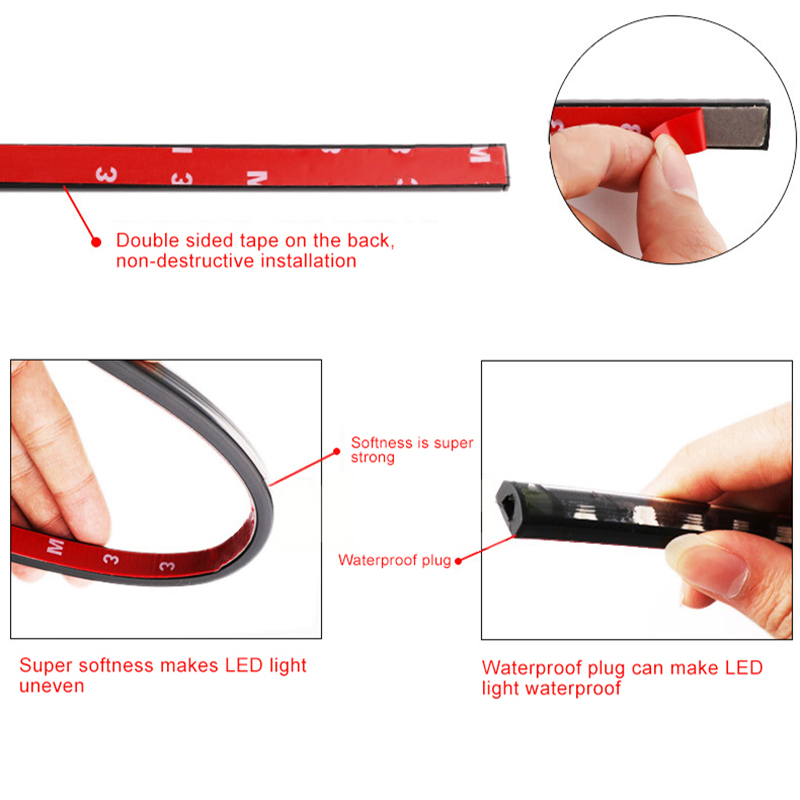 Niscarda 4 قطعة 12 فولت IP65 A - مراجعة Rgb Underglow Strip وسعره
